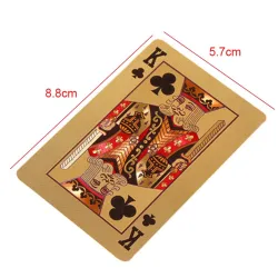 Gold foil poker playing cards waterproofHobbies & Collections