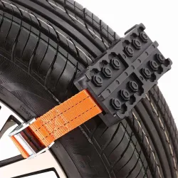 Nöd bil däck anti-skid gummi kedja 2 bitar