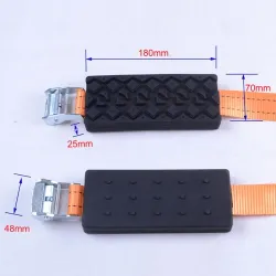 Nöd bil däck anti-skid gummi kedja 2 bitar