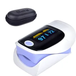 Medidores de presión arterialóxido de pulso de dedo digital - medidor de latido del corazón - con pantalla LCD
