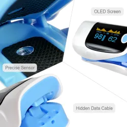 Digital fingerpuls oximeter - hjärtslagsmätare - med LCD display