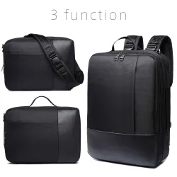 3 modalità funzione zaino nylon impermeabile spalla borsa