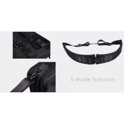 3 läge funktion ryggsäck nylon vattentät axelpåse