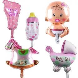 Baby boy & girl foil pallone