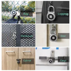 Padlock with fingerprint protection - Smart keyless entry - weatherproof - for Android & iOSHome security