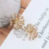 AretesFlor de la perla - pequeños pendientes
