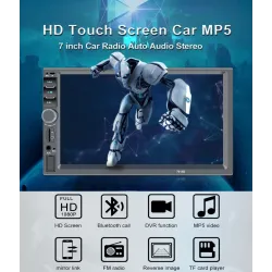 Bluetooth 7 '' calowy Din 2 LCD Ekran Dotykowy Samochodowe Radio Odtwarzacz MirrowLinkDin 2