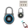 Seguridad de casaPadlock con protección de la huella dactilar - Entrada sin llave inteligente - resistente al tiempo - para A...