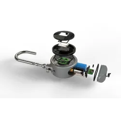 Padlock with fingerprint protection - Smart keyless entry - weatherproof - for Android & iOSHome security