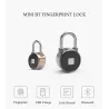 Seguridad de casaPadlock con protección de la huella dactilar - Entrada sin llave inteligente - resistente al tiempo - para A...