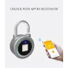 Padlock med fingeravtrycksskydd - Smart Keyless entry - vädertät - för Android & iOS