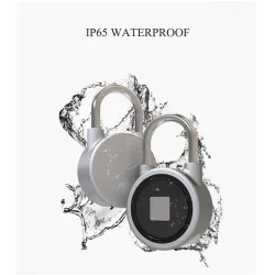 Padlock med fingeravtrycksskydd - Smart Keyless entry - vädertät - för Android & iOS