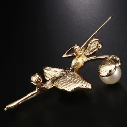 Ballerina - Kristallbrosche