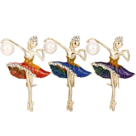 BrochesBallerina - broche de cristal