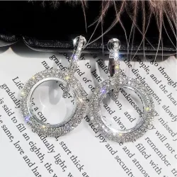 AretesPendientes elegantes de cristal