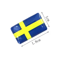 3D bandeira nacional emblema carro autocolante 8 pcs