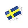 3D bandeira nacional emblema carro autocolante 8 pcs