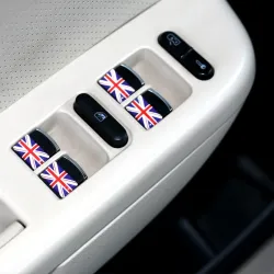 3D bandeira nacional emblema carro autocolante 8 pcs