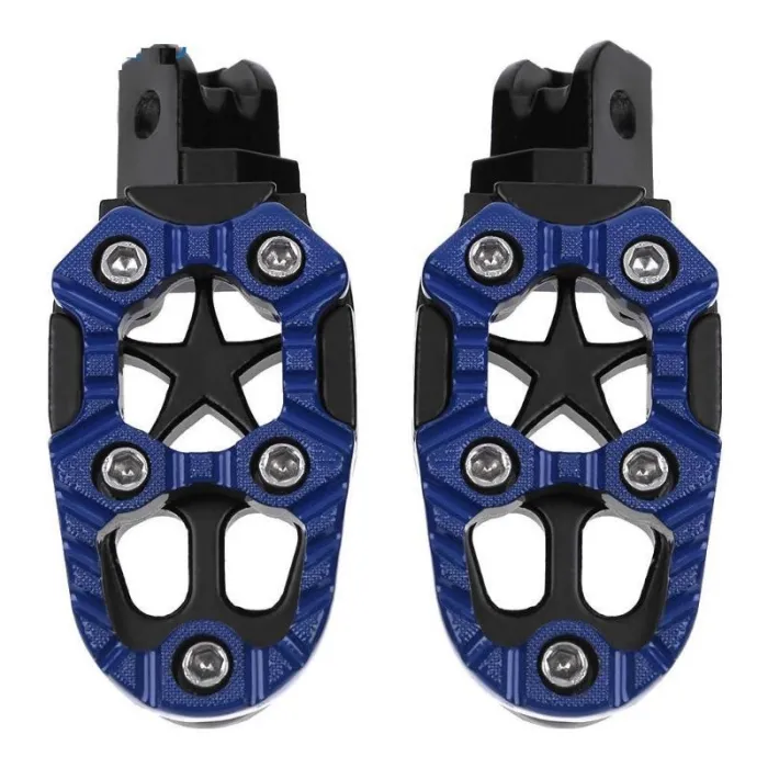Universal Motorrad Metall Fußstützen mit Feder 8mm 2 Stück