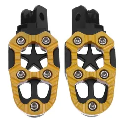 Suportes de pés de metal de motocicleta universal com mola 8mm 2 pcs