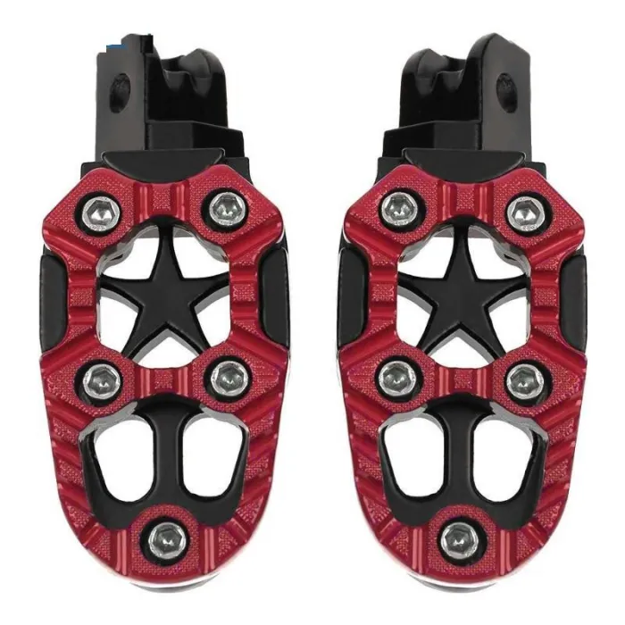 Suportes de pés de metal de motocicleta universal com mola 8mm 2 pcs