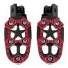 Universal motorcykel metall fotstöd med våren 8mm 2 st
