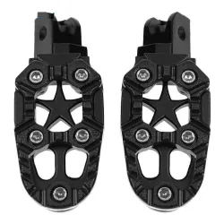 Universal Motorrad Metall Fußstützen mit Feder 8mm 2 Stück