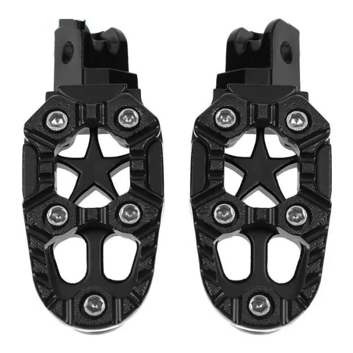 Suportes de pés de metal de motocicleta universal com mola 8mm 2 pcs