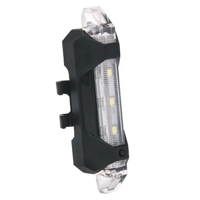 LucesLuz trasera de advertencia de seguridad de bicicleta recargable USB