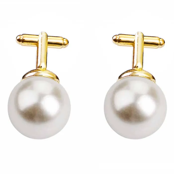 Perles cufflinks unisexe