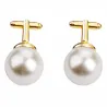 Pearl cufflinks unisex