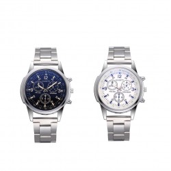 Analog quartz watch stainless steel