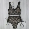 Lace high vyötärö uimapuku bikini