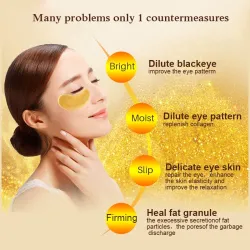 Golden crystal collagen eye mask patches 10 pieces