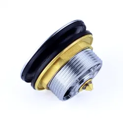 Push-down pop-up sink tub drain stopper