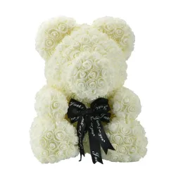Rose bear - bear made from infinity roses - 40 cmValentine's day
