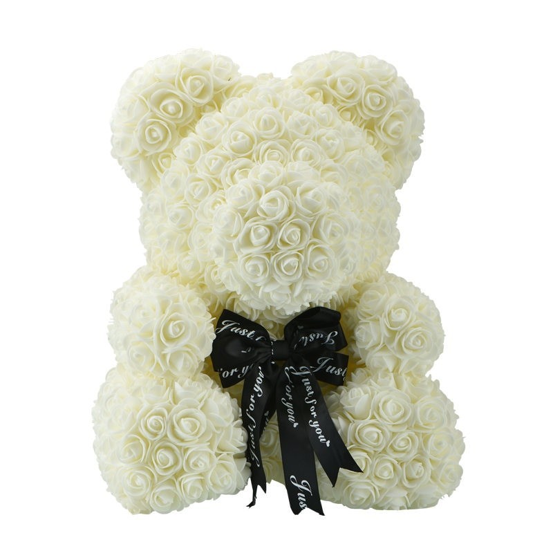 Ruusukarhu - karhu, joka on valmistettu äärettömistä ruusuista - 40 cm