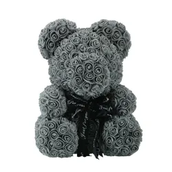 Día de San ValentínOso de rosa - oso hecho de rosas de infinito - 40 cm