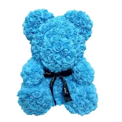 Día de San ValentínOso de rosa - oso hecho de rosas de infinito - 40 cm