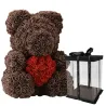 Infinity ruusukukkainen teddy karhu sydämellä 40 cm