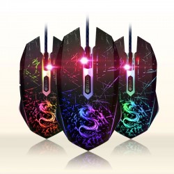 USB color changing computer optical wired gaming mouseMuizen