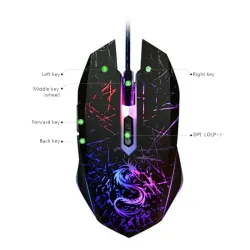 USB color changing computer gaming optical wired mouseMouses