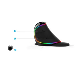 M618 Plus ergonomico verticale gioco ottico cablato mouse 6 pulsanti 4000 DPI