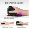 M618 Plus de souris de jeu optique verticale ergonomique filée 6 boutons 4000 DPI