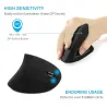 Mouse2.4G 800/1200/1600DPI inalámbrico ergonomía vertical mouse & pad kit