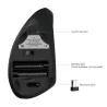 2.4G 800/1200/1600DPI sem fio ergonômico kit vertical e pad