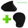 2.4G 800/1200/1600DPI wireless ergonomic optical vertical mouse & pad kitMouses