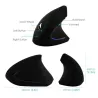 2.4G 800/1200/1600DPI trådlös ergonomisk optisk vertikal mus & pad kit