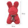 Infinity rosa fiore easter coniglio 40 cm