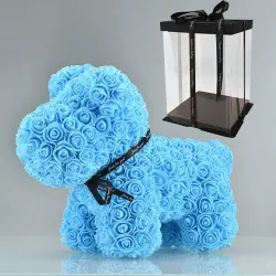 Dog made from infinity roses - 40 cmValentine's day